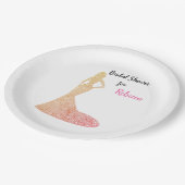 Brautparty Sparkle & Shine Paper Plate Pappteller (Schrägansicht)