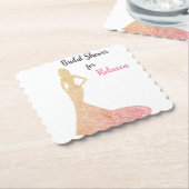 Brautparty Sparkle & Shine Paper Untersetzer (angewinkelt)