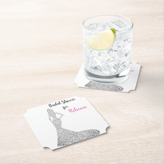 Brautparty Sparkle & Shine Paper Untersetzer (Vor Ort)