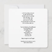 Brautparty Spaß Einladung (Rückseite)