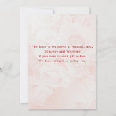 Brautparty Spaß Weinkronen Weißes Gold Einladung (Rückseite)