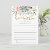 Brautparty-Spiel Einladung (Stehend Vorderseite)