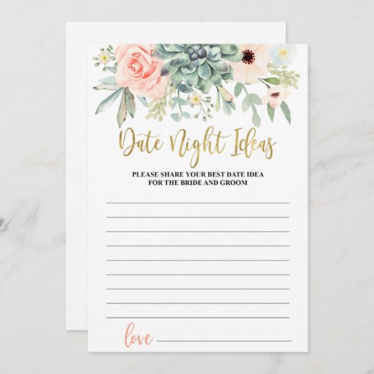 Brautparty-Spiel Einladung (Vorne/Hinten)