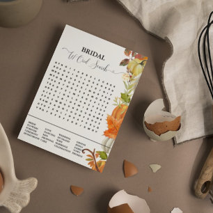 Brautparty-Spiel fallen Kürbiswortsuche Ankündigung