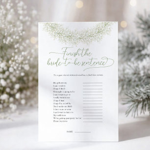 Brautparty-Spiel Flyer 'Vervollständigen Sie den S