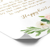 Brautparty-Spiel mit Blumenring Poster (Ecke)