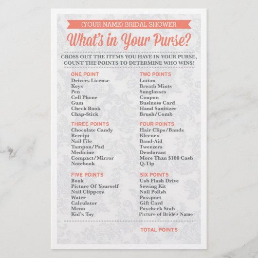 Brautparty-Spiel / Personalisiert / Purpurjäger (Vorderseite)