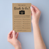 Brautparty-Spiel wie alt war die Bridakarte Flyer (Handgriff)