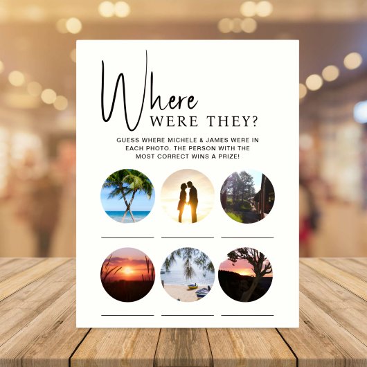 Brautparty-Spiel, wo sie Fotokarte Einladung