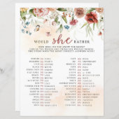 Brautparty-Spiel, würde sie eher (Vorne/Hinten)