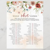 Brautparty-Spiel, würde sie eher (Vorderseite)