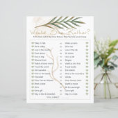 Brautparty-Spiel würde sie eher Gold Sage (Stehend Vorderseite)