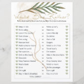 Brautparty-Spiel würde sie eher Gold Sage (Vorderseite)