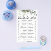 Brautparty-Spiel würde sie eher Karte (Einzeln)