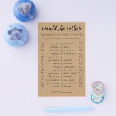 Brautparty-Spiel würde sie eher Karte (Einzeln)