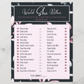 Brautparty-Spiel würde sie eher rosa Marine (Vorderseite)