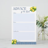 Brautparty-Spielberatung für die Brautkarte Briefpapier (Stehend Vorderseite)