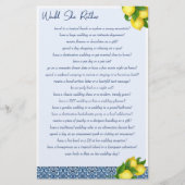 Brautparty-Spiele Würde sie lieber spielen Briefpapier (Vorderseite)