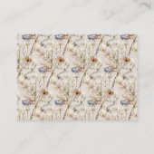 Brautparty-Spielkarte für die Wildblume Platzkarte (Rückseite)