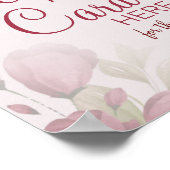 Brautparty-Spielzeichen für Wasserfarbenrezepte Poster (Ecke)