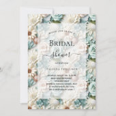 Brautparty staubgrün einladung (Vorderseite)