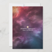 Brautparty-Sternennebel Einladung (Rückseite)