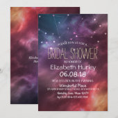 Brautparty-Sternennebel Einladung (Vorne/Hinten)