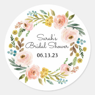Brautparty Sticker Favoriten Blumenherbst