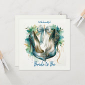 Brautparty Stiletto Schuhe Brie zu sein Karte (Vorderseite/Rückseite Beispiel)