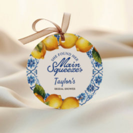 Brautparty Summer Lemon Geschenkanhänger