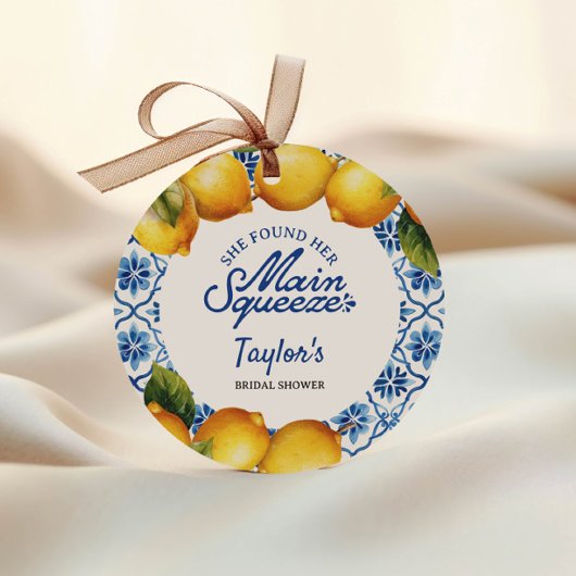 Brautparty Summer Lemon Geschenkanhänger