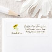 Brautparty Sunflower Rücksendeadresse (Insitu)