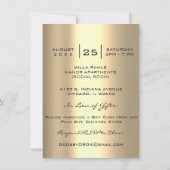 Brautparty Sweet 16. Kiss LIPS MAKE-UP RED Einladung (Rückseite)