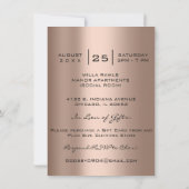 Brautparty Sweet 16. Kiss LIPS MAKE-UP RED RO Einladung (Rückseite)