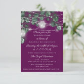 Brautparty Sweet 16. Marsala Jars Light Einladung (Stehend Vorderseite)