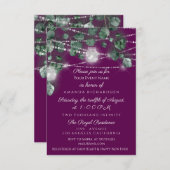 Brautparty Sweet 16. Marsala Jars Light Einladung (Vorne/Hinten)