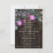 Brautparty Sweet 16. Pinky Jars Light Einladung (Vorderseite)