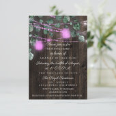 Brautparty Sweet 16. Pinky Jars Light Einladung (Stehend Vorderseite)