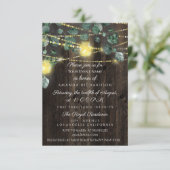 Brautparty Sweet 16 Wood Jars Light Eucaliptus Einladung (Stehend Vorderseite)