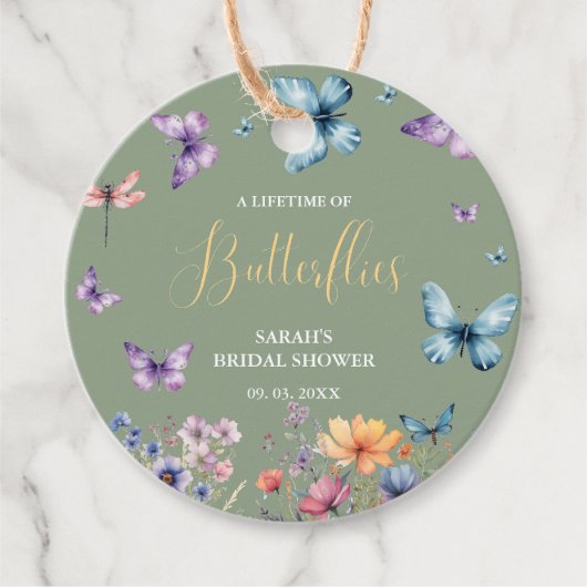 Brautparty-Tabelle über die Lebensdauer von Schmet Geschenkanhänger (Vorderseite)