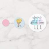 Brautparty Table Confetti Konfetti (Rückseiten)