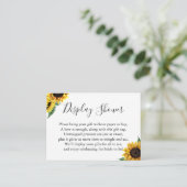 Brautparty-Tag für Aquarellblumen Begleitkarte (Stehend Vorderseite)