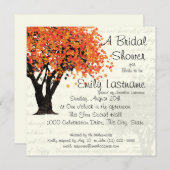 Brautparty tanzende Blooms Tree Einladung (Vorne/Hinten)