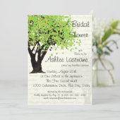 Brautparty tanzende Blooms Tree Einladung (Stehend Vorderseite)