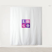 Brautparty-Tapisserien hinzufügen Logo Elegant Mod Wandteppich (Vorderseite)