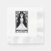 Brautparty Tarot Serviette (Vorderseite)
