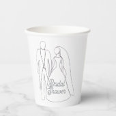 Brautparty-Tasse Pappbecher (Vorderseite)