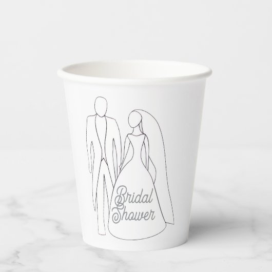 Brautparty-Tasse Pappbecher (Vorderseite)
