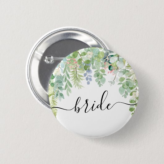 Brautparty-Taste für weiche Grünflächen - Bride Button (Vorne & Hinten)
