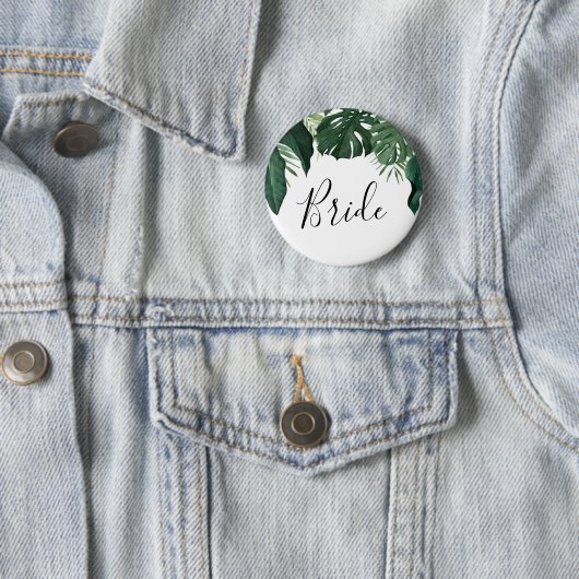 Brautparty-Taste Tropical Monstera - Bridge Button (Beispiel)